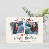Cartes Pour Fêtes Annuelles Bright Boughs | Holiday photo (Debout devant)