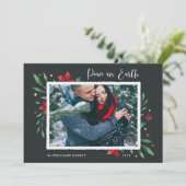 Cartes Pour Fêtes Annuelles Bright Boughs | Paix sur Terre (Debout devant)