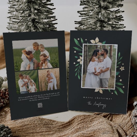 Cartes Pour Fêtes Annuelles Bright Boughs | Photo de Noël botanique