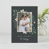 Cartes Pour Fêtes Annuelles Bright Boughs | Photo de Noël botanique (Debout devant)