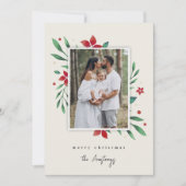 Cartes Pour Fêtes Annuelles Bright Boughs | Photo de Noël botanique (Devant)
