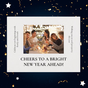 Cartes Pour Fêtes Annuelles Bright Friends and Family Photo du Nouvel An