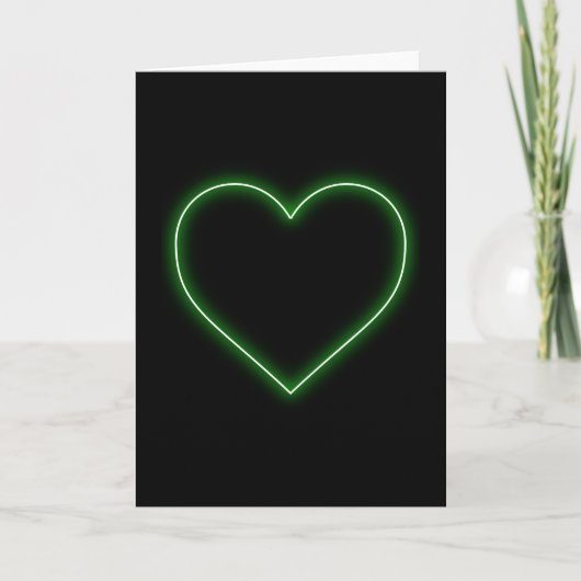 Cartes Pour Fêtes Annuelles Bright Green Neon (Devant)