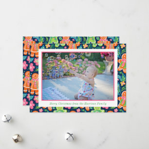 Cartes Pour Fêtes Annuelles Bright Palm Beach Gingpain de Noël Photo