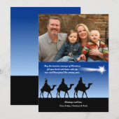 Cartes Pour Fêtes Annuelles Bright Star Photo Christmas Card (Devant / Derrière)