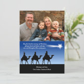 Cartes Pour Fêtes Annuelles Bright Star Photo Christmas Card (Debout devant)