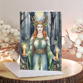 Cartes Pour Fêtes Annuelles Brigid Imbolc Chandlemas Forest Celtic Wiccan