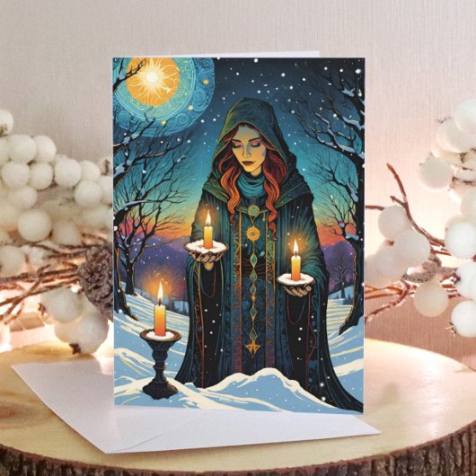 Cartes Pour Fêtes Annuelles Brigid Imbolc Chandlemas Forest Celtic Wiccan