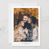 Cartes Pour Fêtes Annuelles Brillant ensemble photo blanc (Devant)