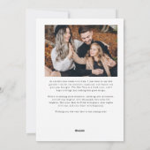 Cartes Pour Fêtes Annuelles Brillant ensemble photo blanc (Dos)