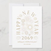 Cartes Pour Fêtes Annuelles Brilliant New Year Firework Business Greeting Card (Devant)