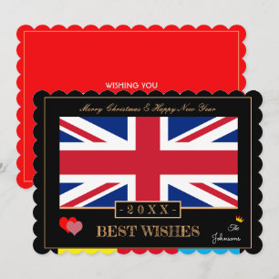 Cartes Pour Fêtes Annuelles British Flag & Bonne Nouvelle Année / Meilleures V