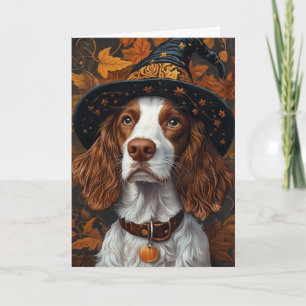 Cartes Pour Fêtes Annuelles Brittany Spaniel Halloween