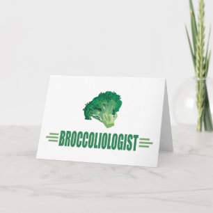 Cartes Pour Fêtes Annuelles Brocoli drôle