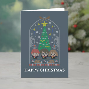 Cartes Pour Fêtes Annuelles Broderie Cartoon HOGWARTS™ Banquet de Noël