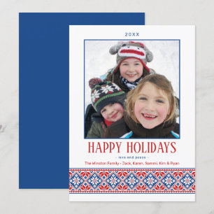 Cartes Pour Fêtes Annuelles Broderie d'art populaire moderne Motif slave