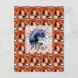 Cartes Pour Fêtes Annuelles Broomstick pour sorcière Halloween Circulaire fréq