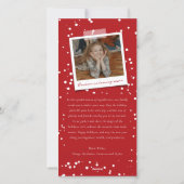 Cartes Pour Fêtes Annuelles Brossé Joyeux Noel Feuillage rustique Photo de Noë (Dos)