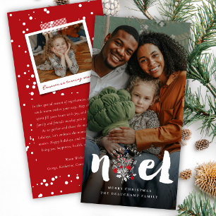 Cartes Pour Fêtes Annuelles Brossé Joyeux Noel Feuillage rustique Photo de Noë