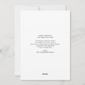 Cartes Pour Fêtes Annuelles Brosse moderne Script 4 Photo Bonne année (Dos)