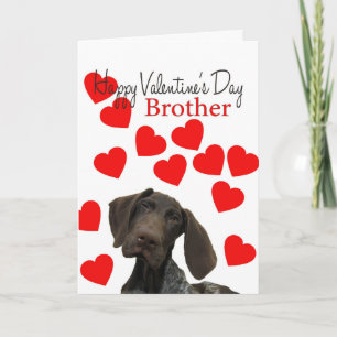 Cartes Pour Fêtes Annuelles Brother Glossy Grizzly Valentine Puppy Love