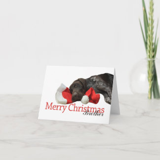 Cartes Pour Fêtes Annuelles Brother grizzly brillant Joyeux Noël