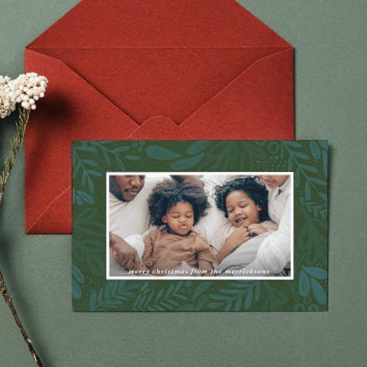 Cartes Pour Fêtes Annuelles Brouillon à feuillage persistant | Photo botanique