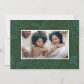 Cartes Pour Fêtes Annuelles Brouillon à feuillage persistant | Photo botanique (Devant)