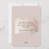 Cartes Pour Fêtes Annuelles Brouillon Chic | Joyeuses vacances Photo Noël (Dos)