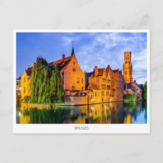 Cartes Pour Fêtes Annuelles Bruges, Belgique (Devant)