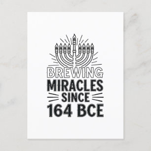 Cartes Pour Fêtes Annuelles Brûler des miracles depuis 164 BCE Hanoukka juif