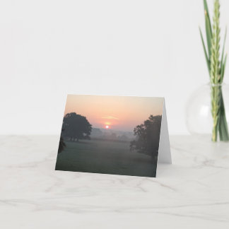 Cartes Pour Fêtes Annuelles Brume de matin