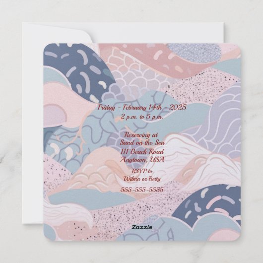 Cartes Pour Fêtes Annuelles Brunch de la Saint-Valentin entre dames âgées (Dos)