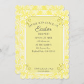 Cartes Pour Fêtes Annuelles Brunch de Pâques (Devant / Derrière)