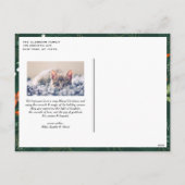 Cartes Pour Fêtes Annuelles Brush Calligraphy Black Happest Holidays Photo (Dos)