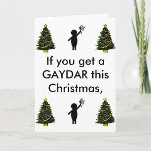 Cartes Pour Fêtes Annuelles BSG gaydar, arbre de Noël, arbre de Noël, chr…