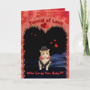 Cartes Pour Fêtes Annuelles Bubba dans le tunnel de l'amour