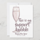 Cartes Pour Fêtes Annuelles Bubble (Devant)