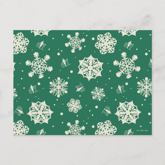 Cartes Pour Fêtes Annuelles Buddy le Motif Elf Snowflake (Devant)