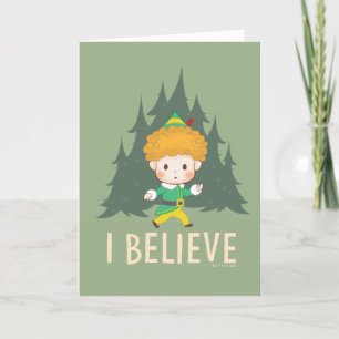 Cartes Pour Fêtes Annuelles Buddy l'Elf Je Crois