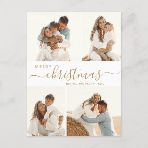 Cartes Pour Fêtes Annuelles Budget 4 Collage photo Script Noël