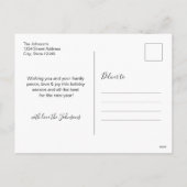 Cartes Pour Fêtes Annuelles Budget 4 Collecte photo Script Noël (Dos)