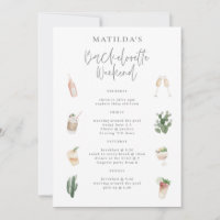 budget boissons aquarelle week-end bachelorette