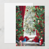 Cartes Pour Fêtes Annuelles Budget cabine de Noël (Devant / Derrière)