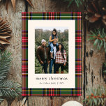 Cartes Pour Fêtes Annuelles Budget Classic Plaid Quatre Photo Noël<br><div class="desc">Budget Classic Plaid Four Photo Christmas Card présente un cadre traditionnel rouge et vert plaid,  avec une seule photo à l'avant et trois photos à l'arrière.</div>