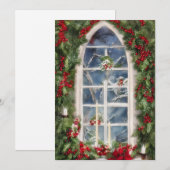 Cartes Pour Fêtes Annuelles budget de vitrine de Noël (Devant / Derrière)