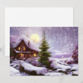 Cartes Pour Fêtes Annuelles Budget des chalets d'hiver (Devant / Derrière)