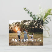 Cartes Pour Fêtes Annuelles Budget Joyeux Noël (Debout devant)