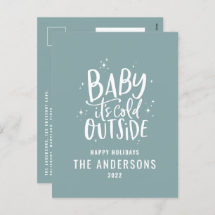 Cartes Pour Fêtes Annuelles Budget moderne bleu élégant