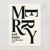 Cartes Pour Fêtes Annuelles Budget Moderne simple crème de Noël simple et simp (Devant)